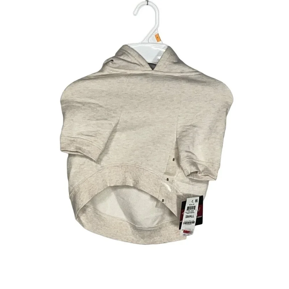 IDEOLOGY Pet Hoodie, crew buffalo Plaid, tan, S